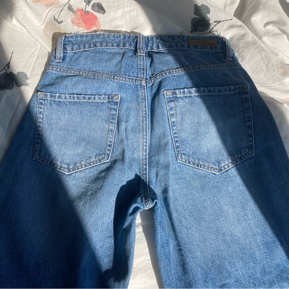 GARAGE Wide-leg Raw-edge Jeans - Picture 7 of 10